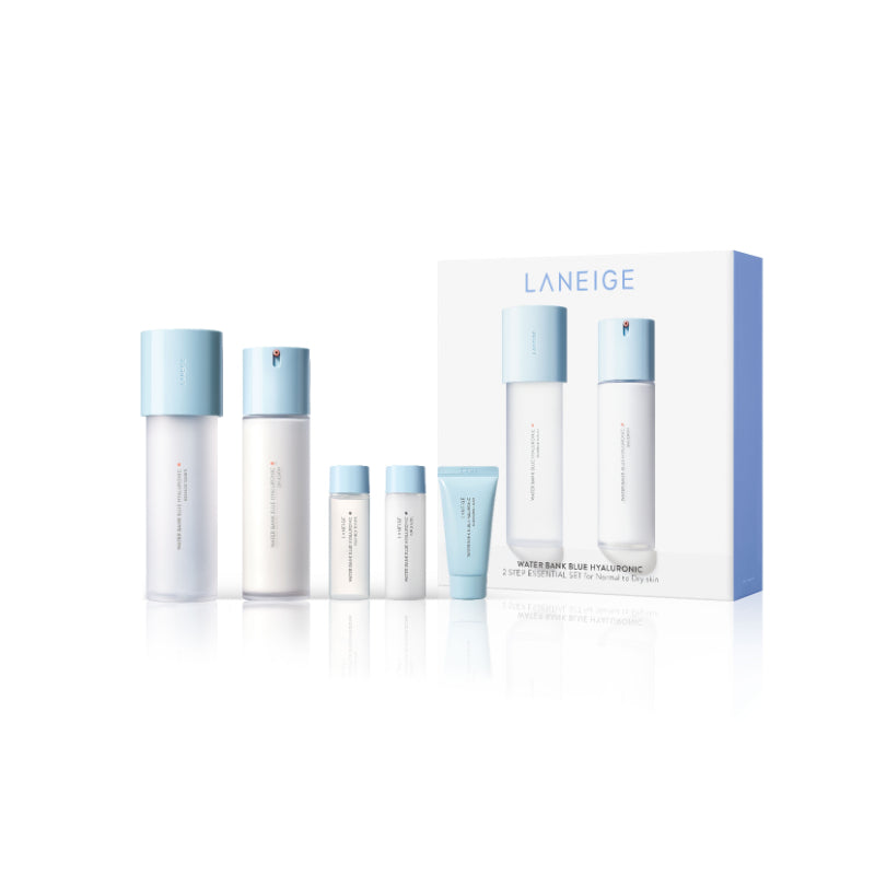 Laneige Water Bank Blue Hyaluronic 2-Step Essentials Set [Normal to Dry Skin]